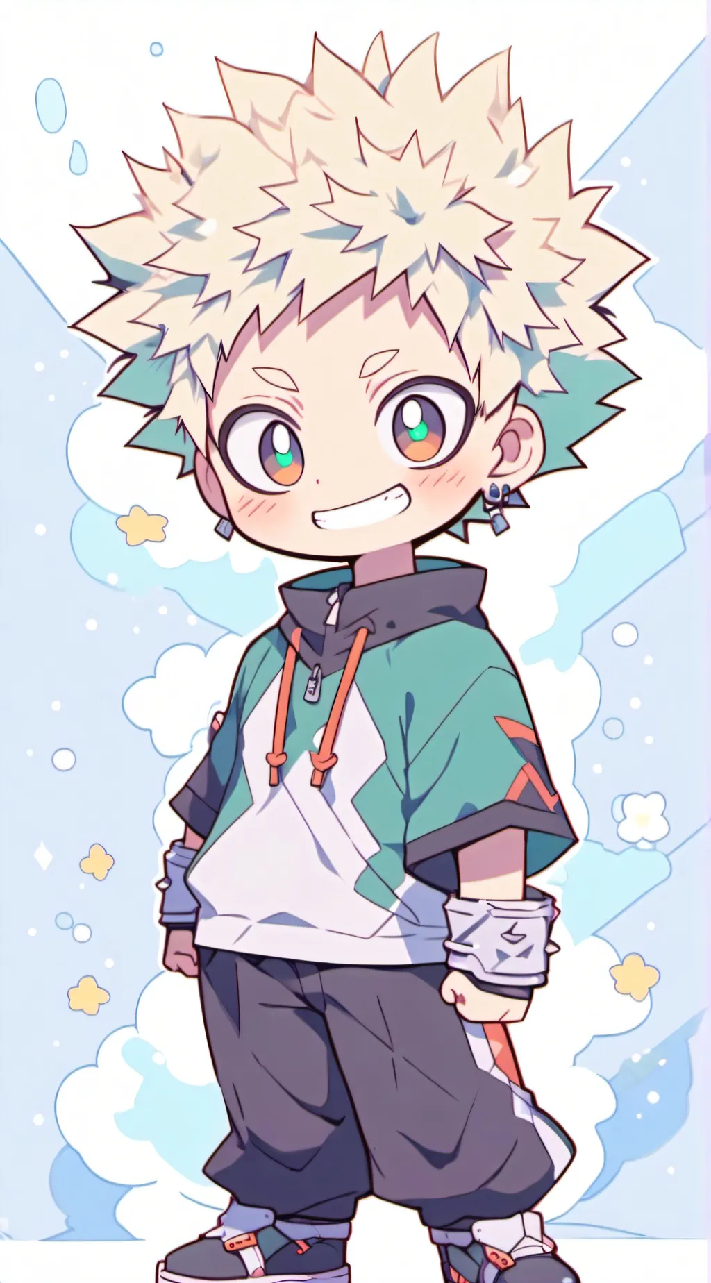 ai character: bakugo x deku background
