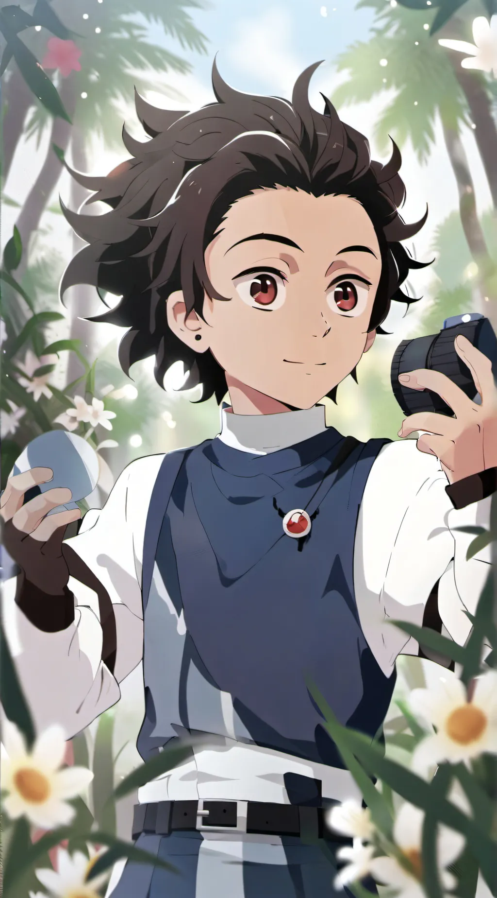 ai character: Tanjiro background