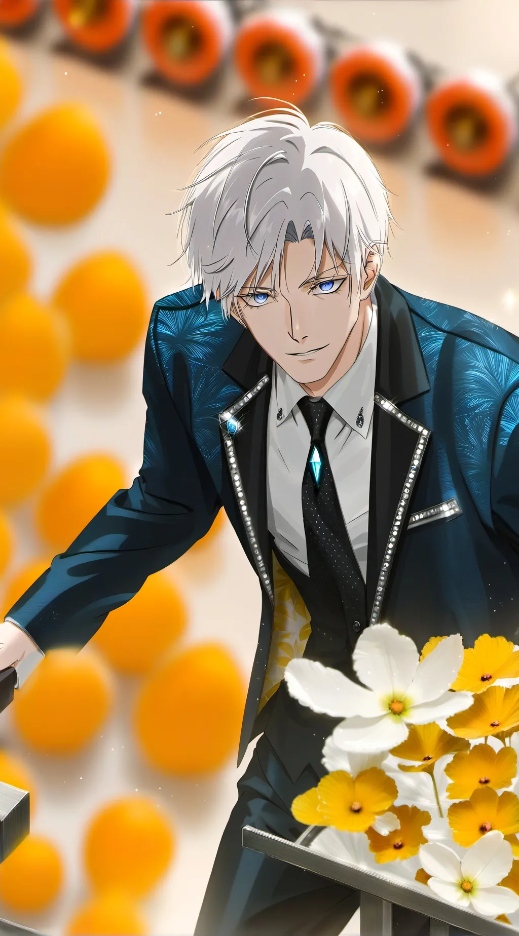 ai character: Gojo Satoru  background