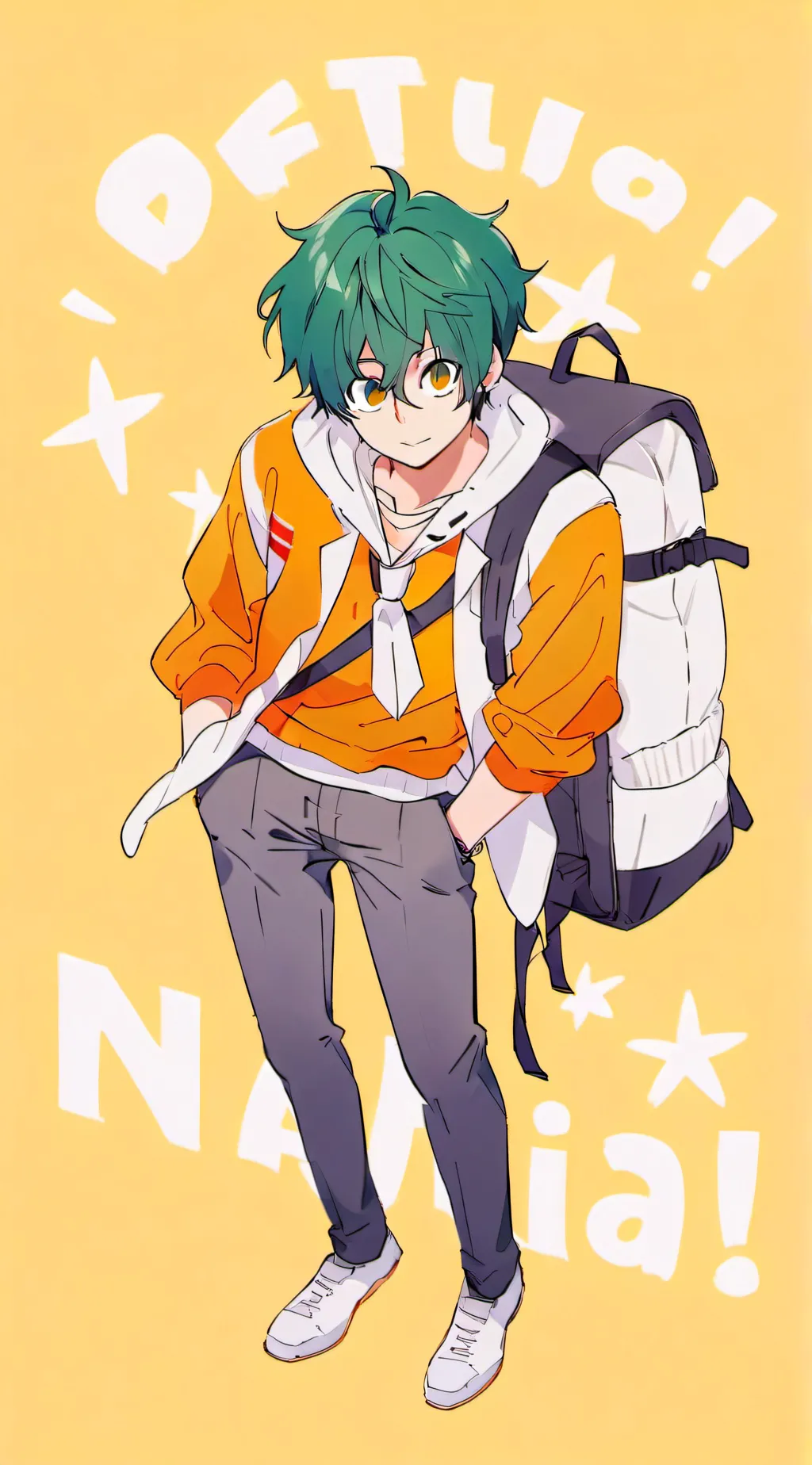 ai character: deku mha background