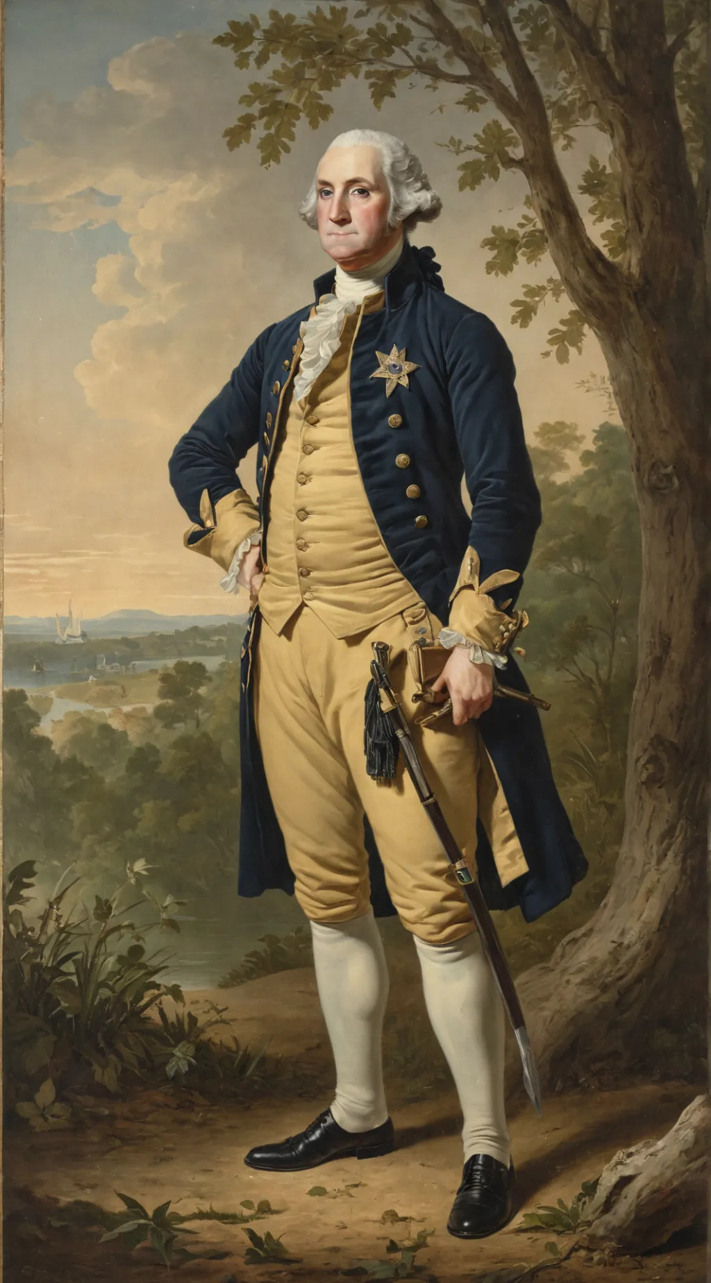 ai character: George Washington background