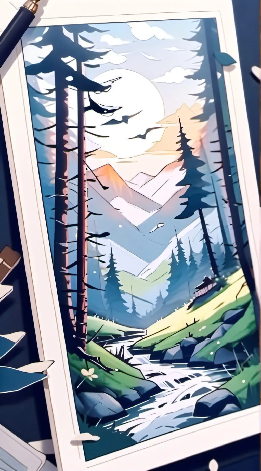 ai character: bubble background