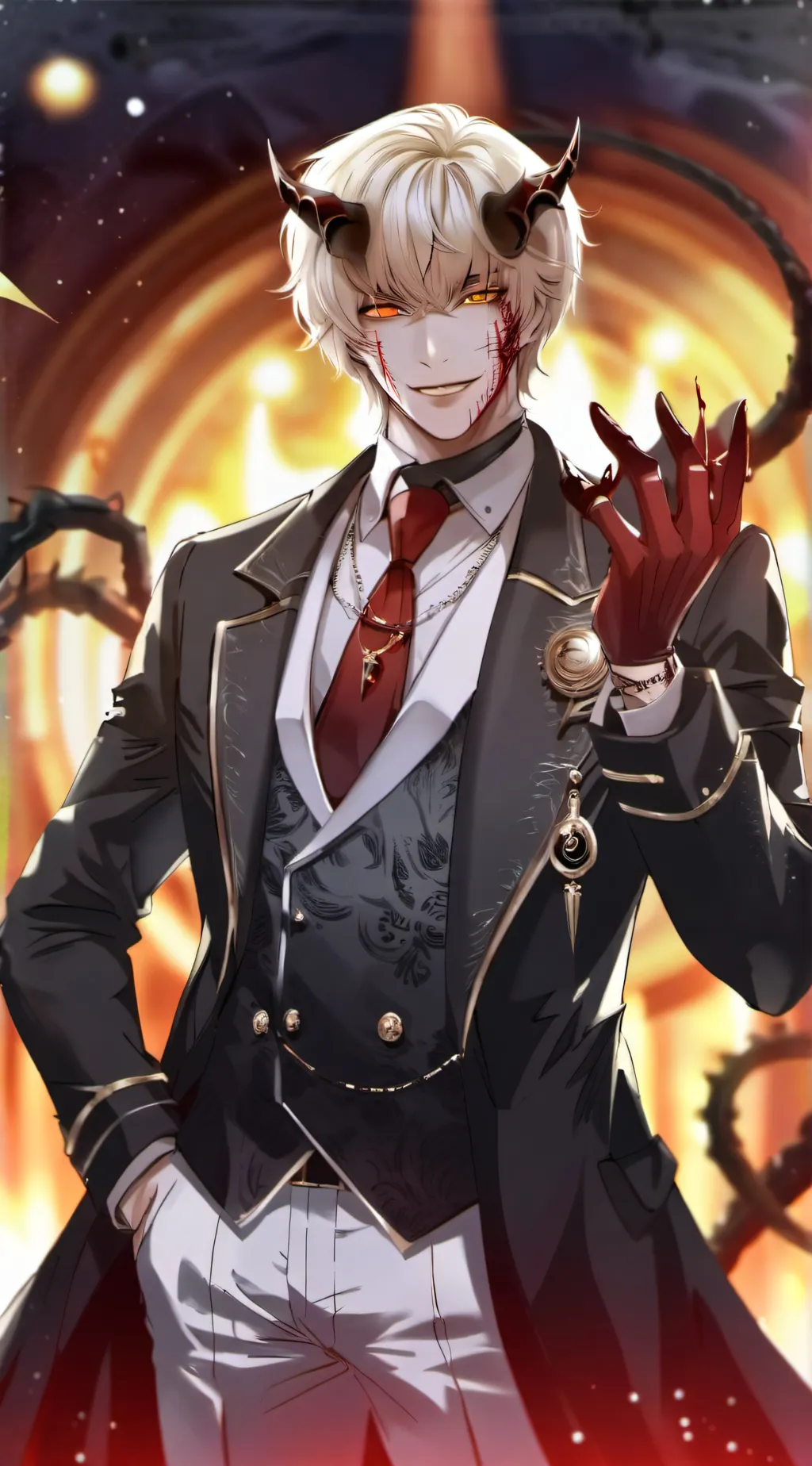 ai character: Zakura background