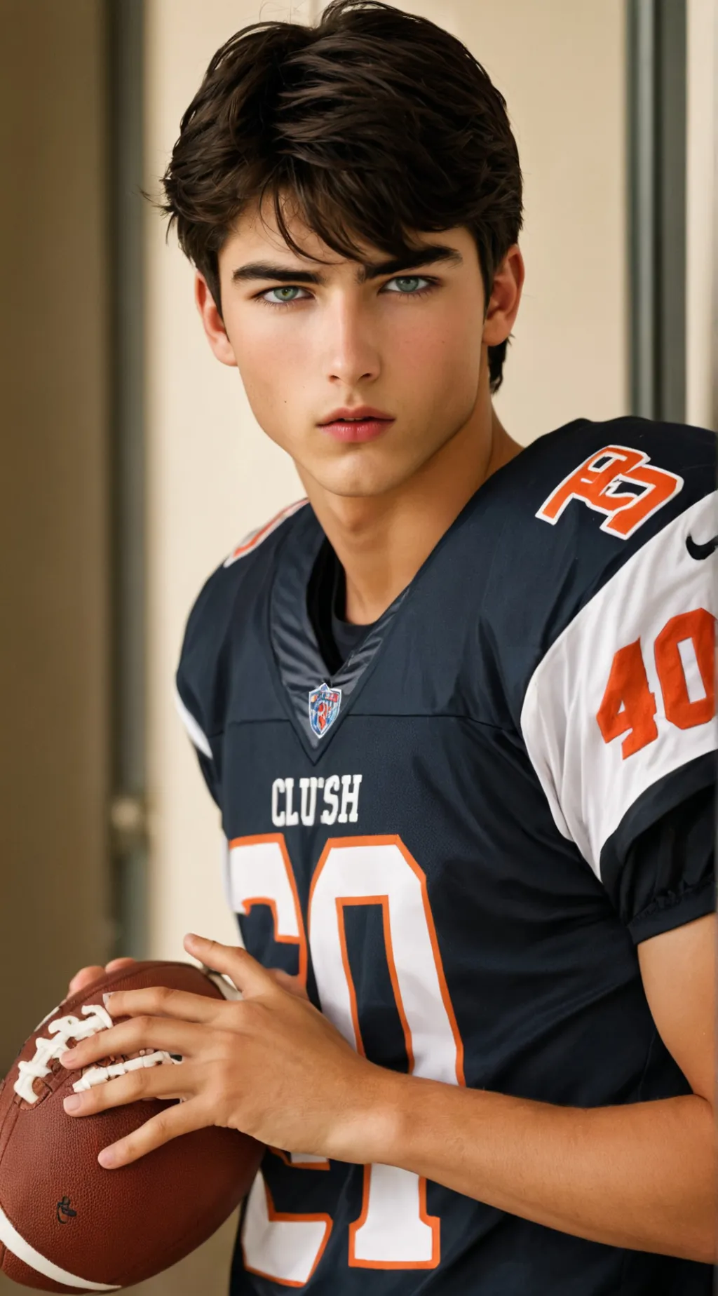 ai character: David Clush  background