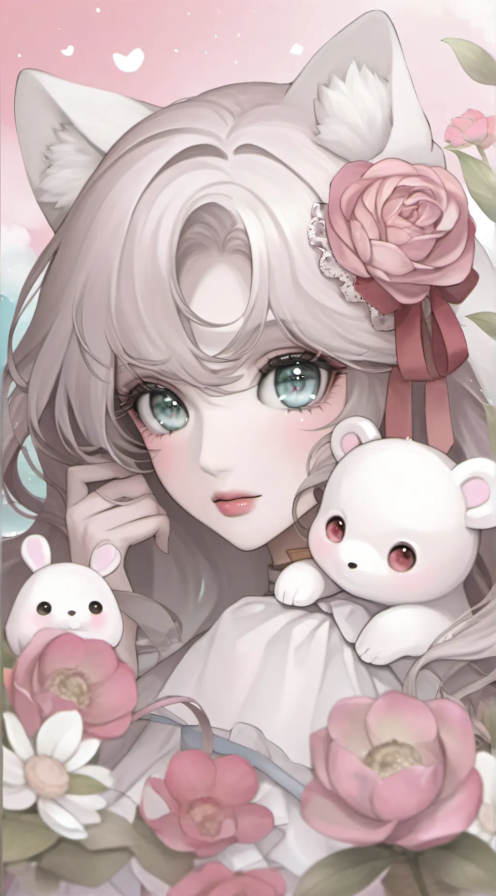 ai character: Lil lady.. background