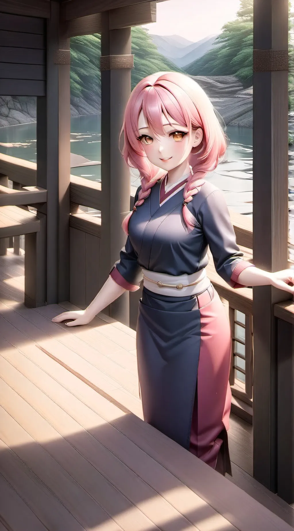 ai character: hola iguro san background