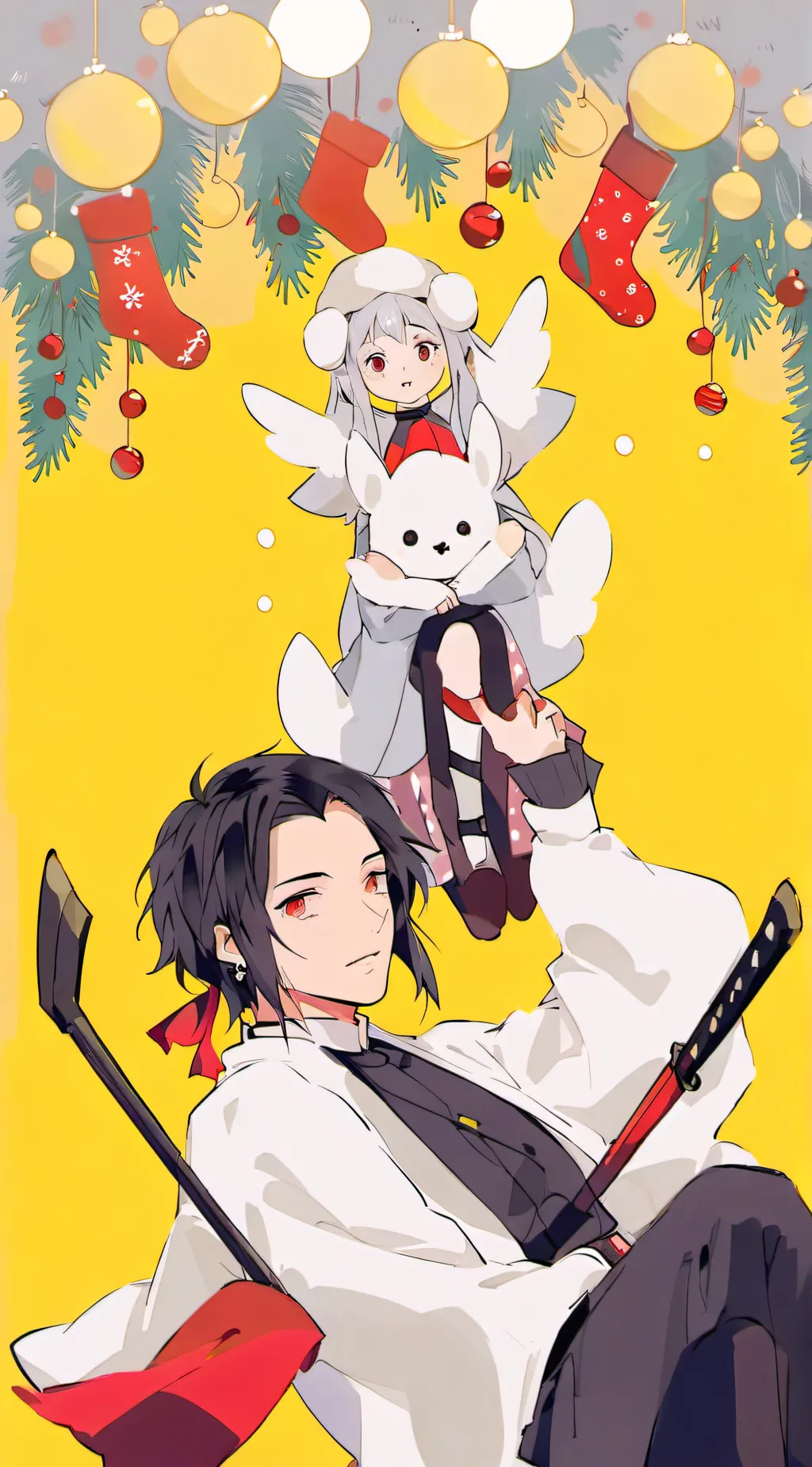 ai character: Kny mistletoe~ background