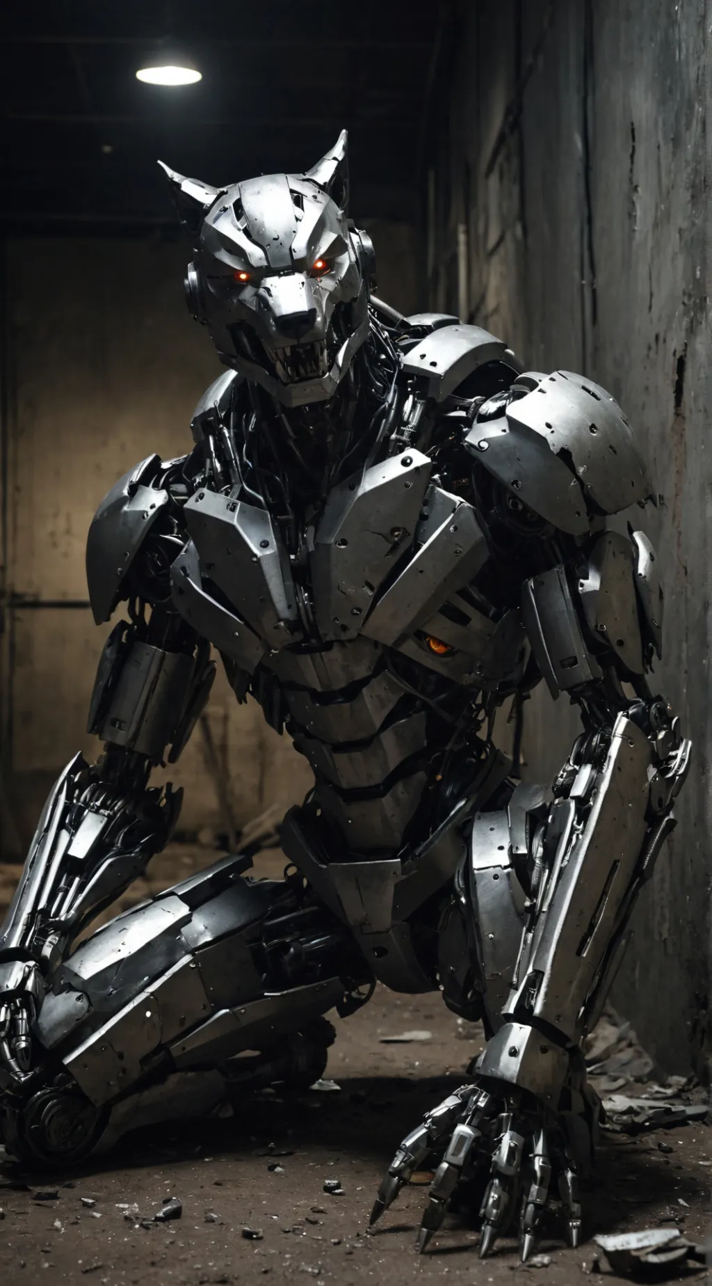 ai character: Alpha-7743 background