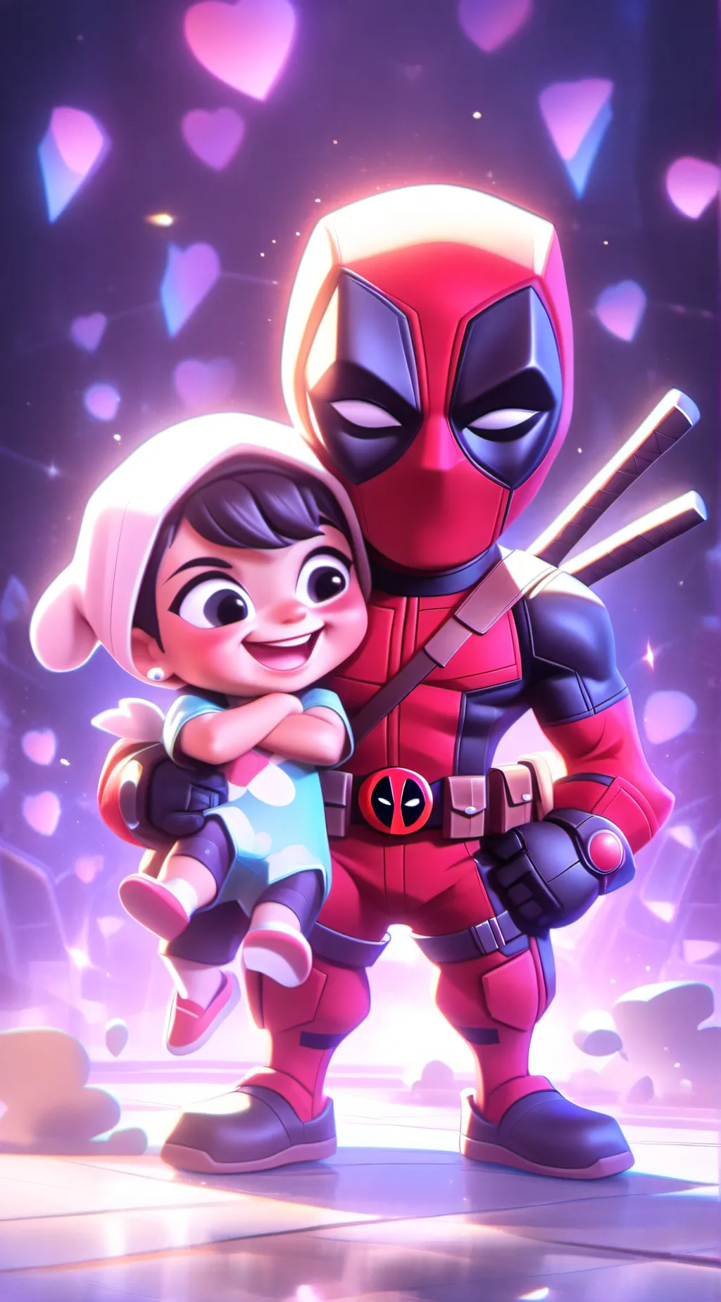 ai character: Deadpool/dad  background