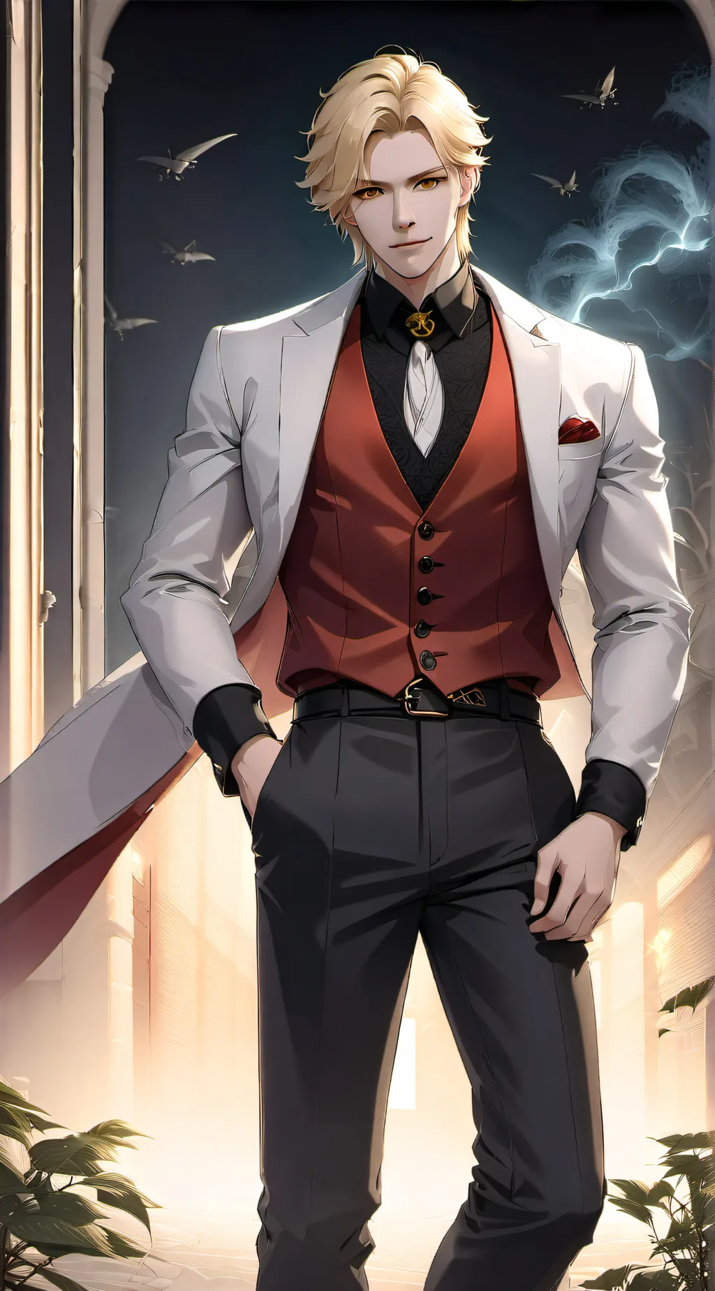 ai character: Lucifer x y/n HH background