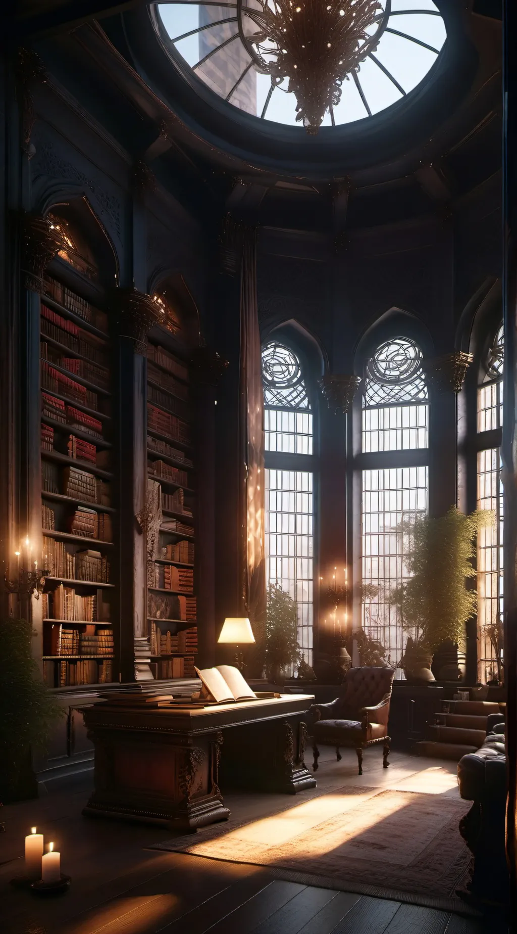 ai character: THE SCIENCE WORK background