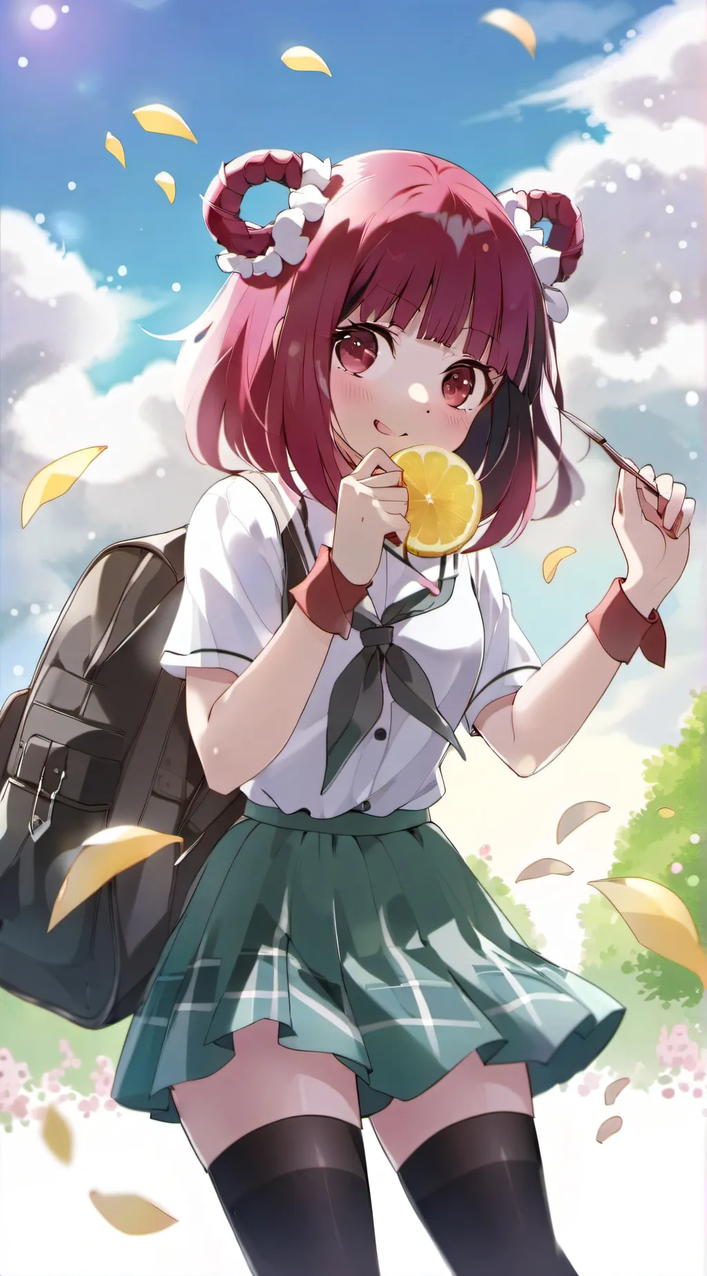 ai character: •|可愛くない|• background