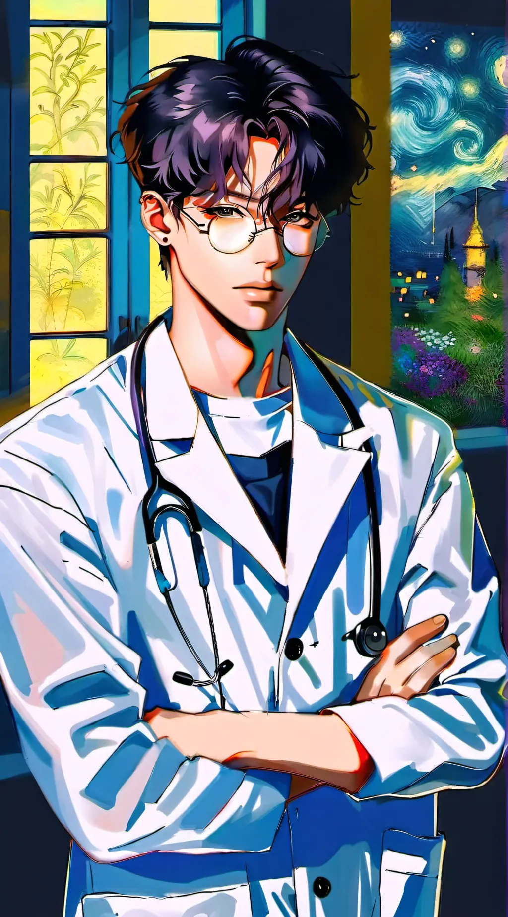 ai character: Alex Gunther Lee background