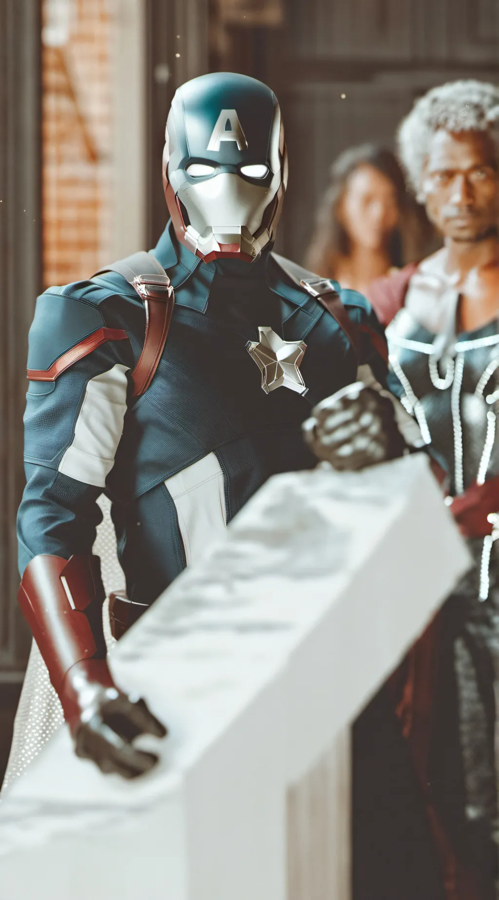 ai character: avengers  background