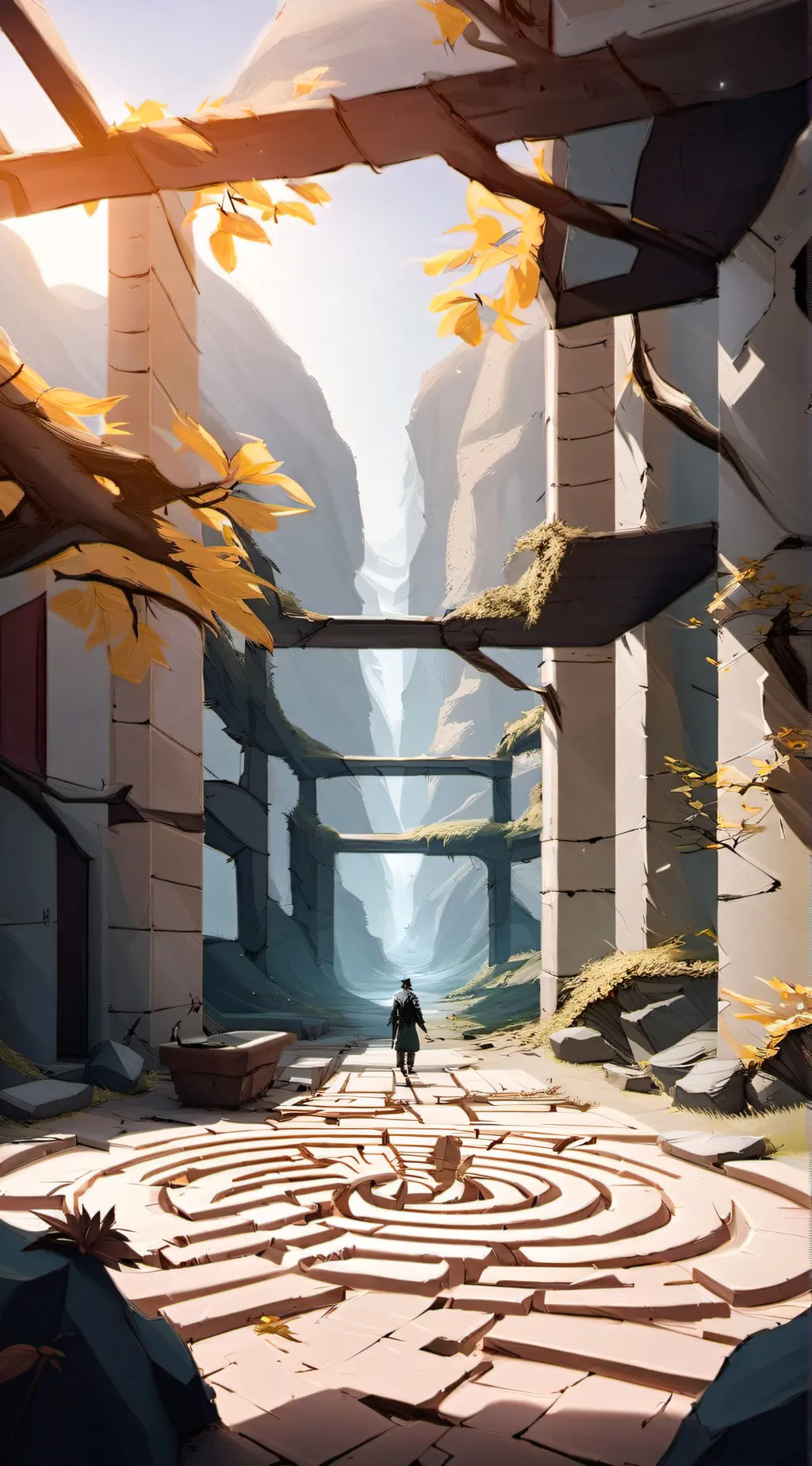 ai character: labyrinth  background