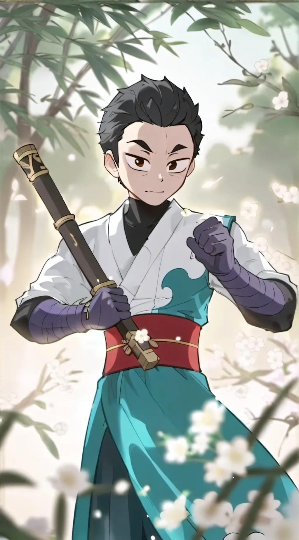 ai character: tobe from pucca background