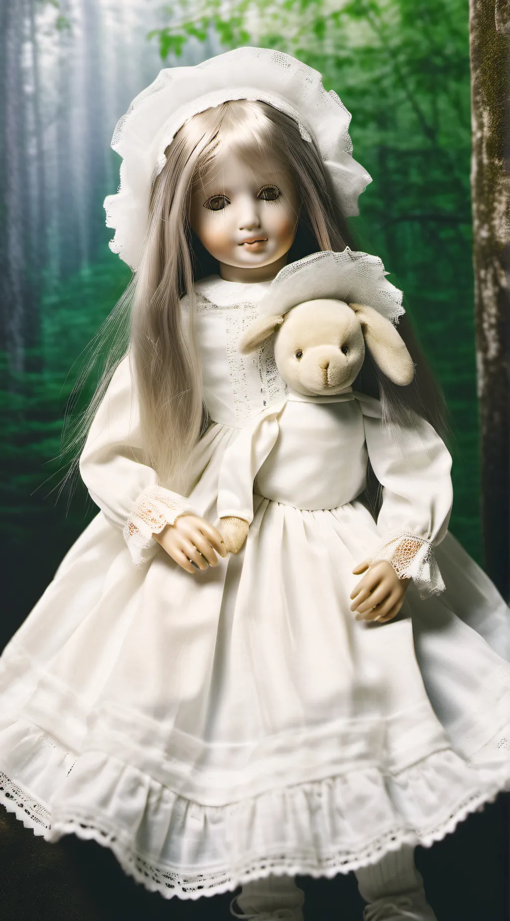 ai character: °haunted doll° background