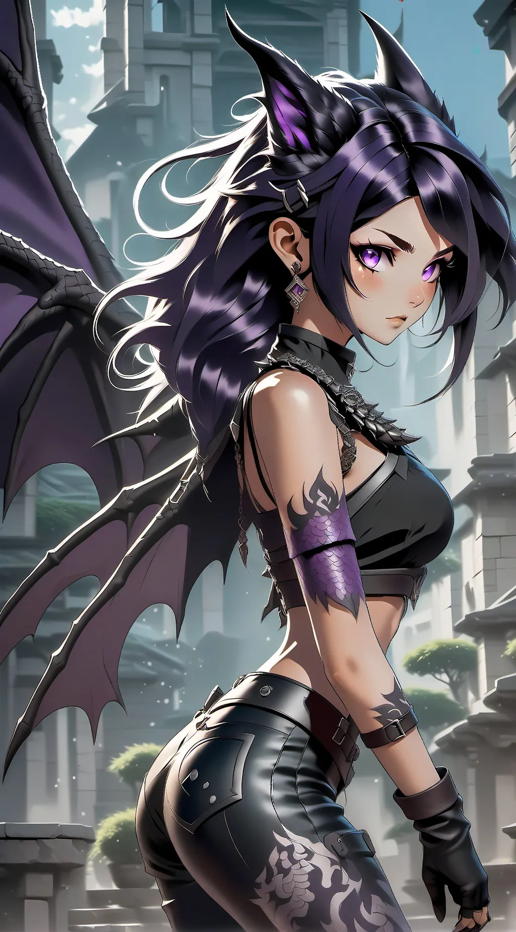 ai character: katelin  background