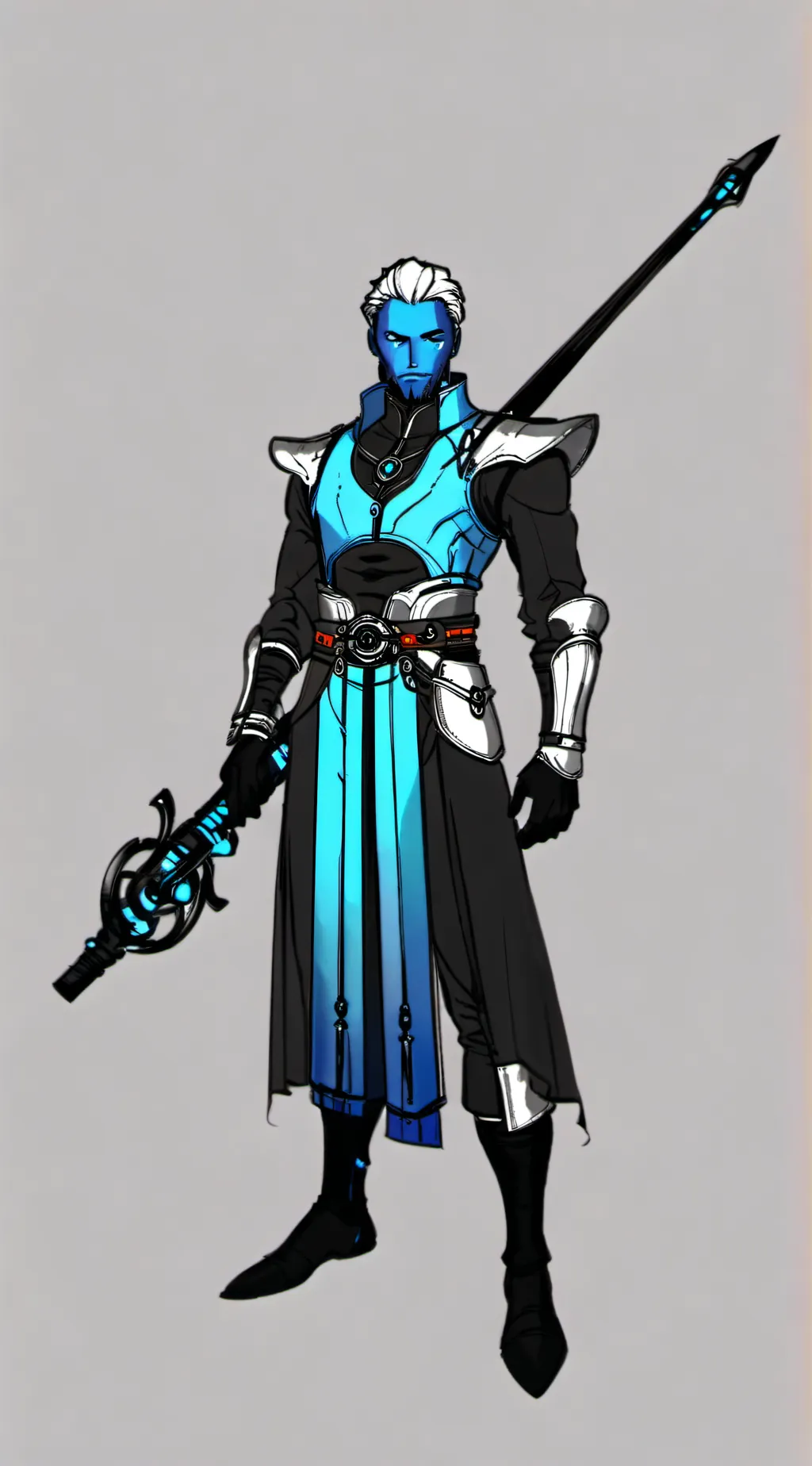 ai character: plasma warrior background