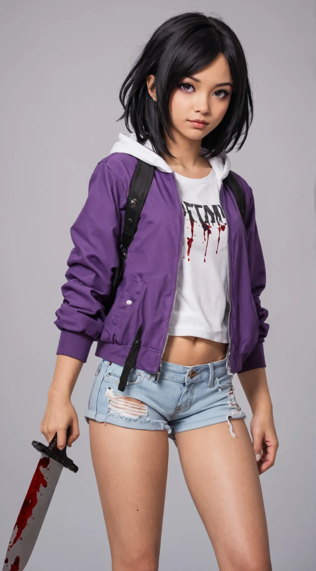 ai character: Aphmau went pchyco background