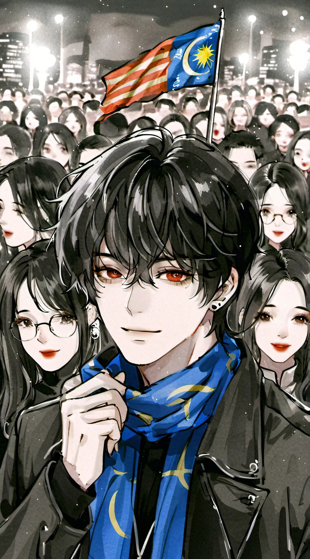 ai character: Malaysia  background