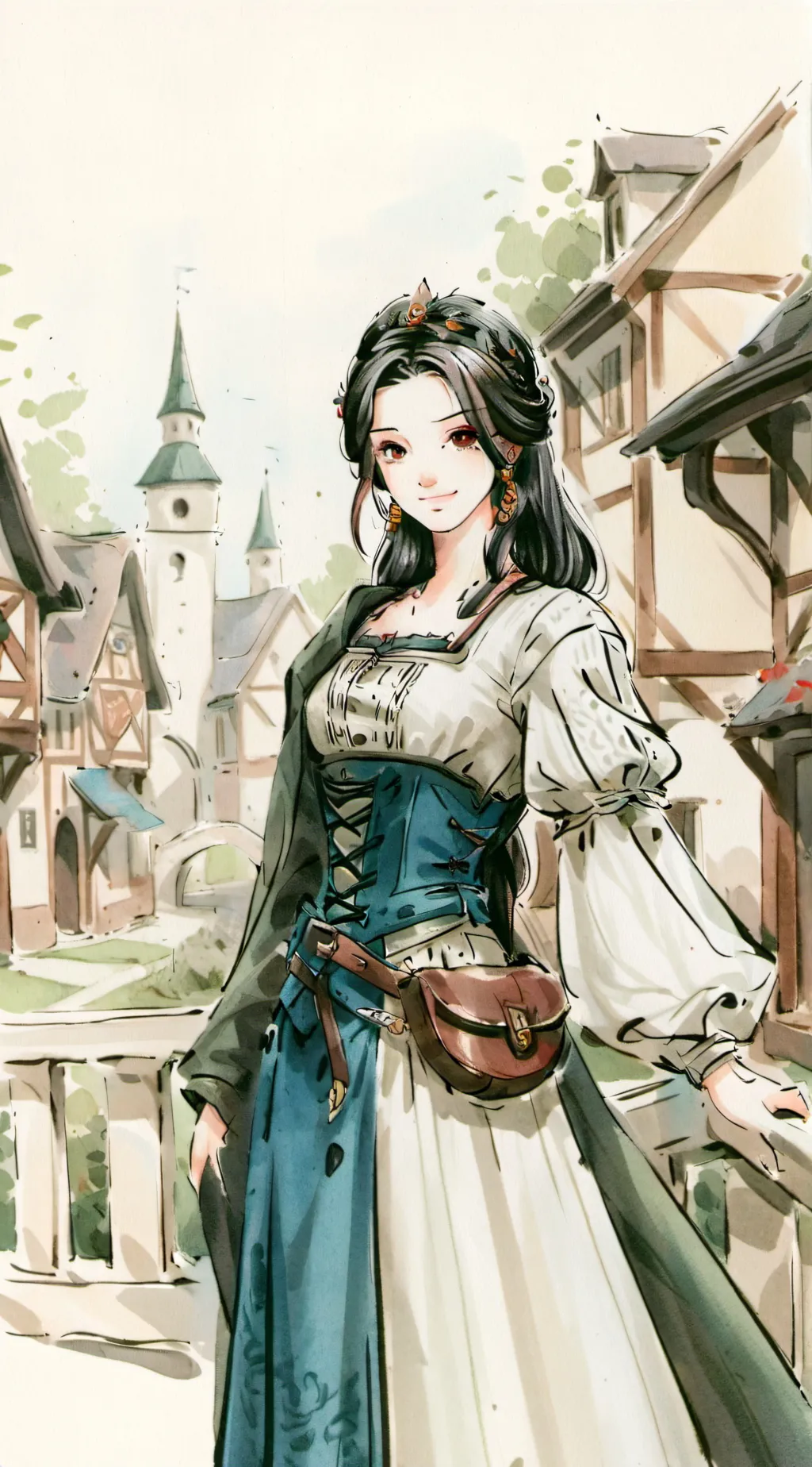 ai character: Scarlet background