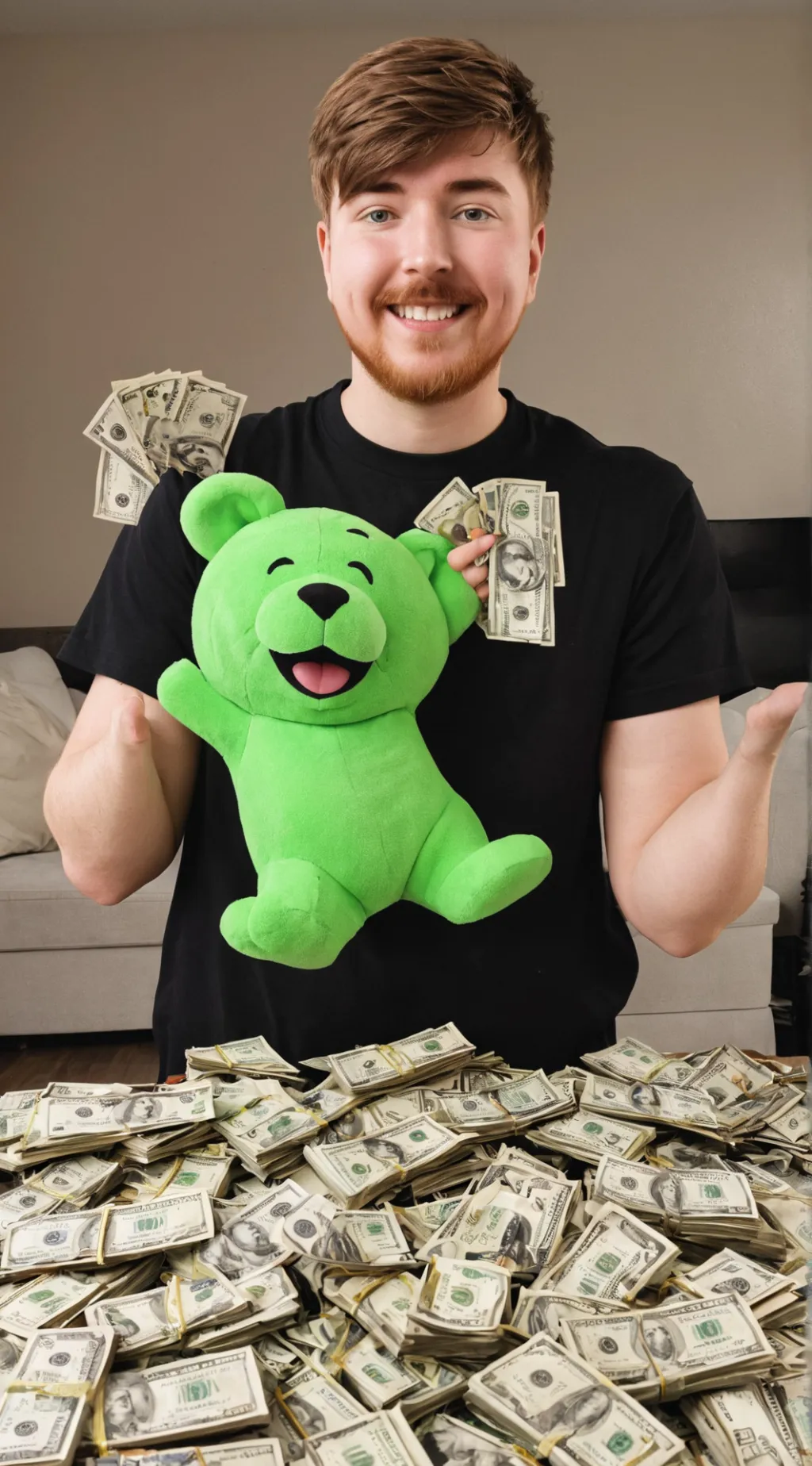 ai character: MR BEAST #1 YOUTUB background