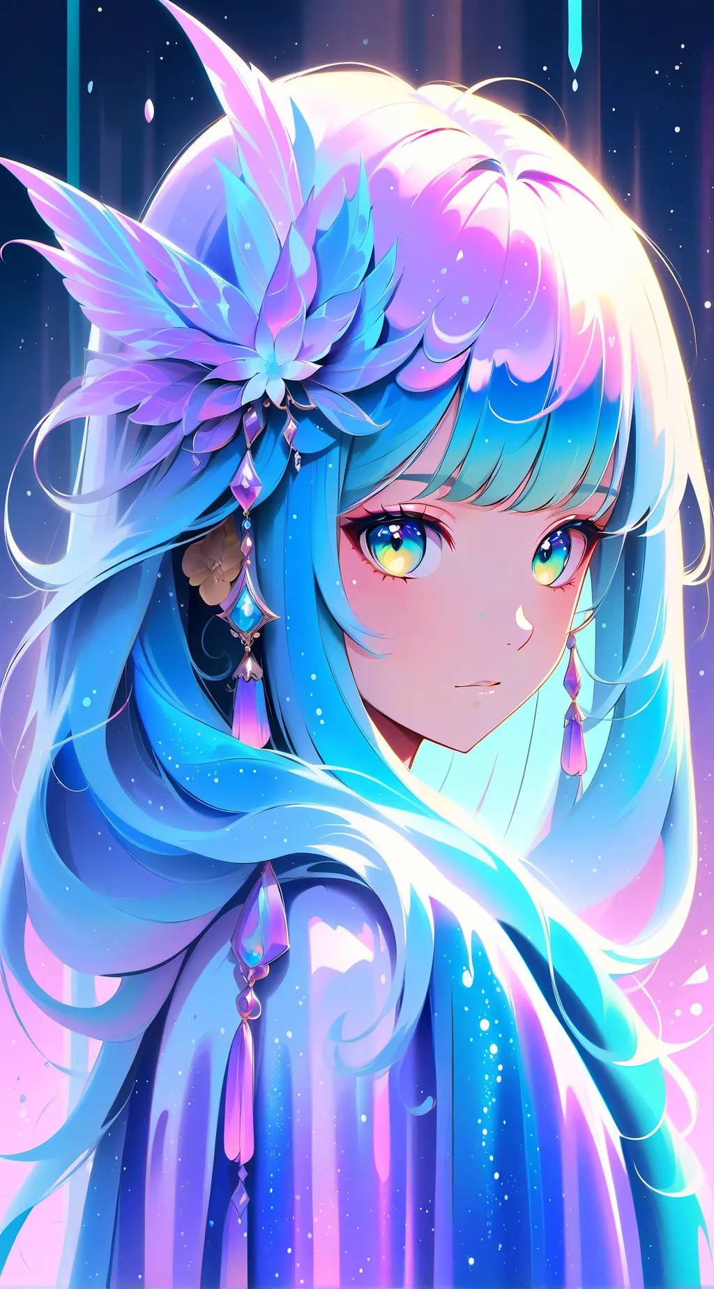 ai character: Crystal  background