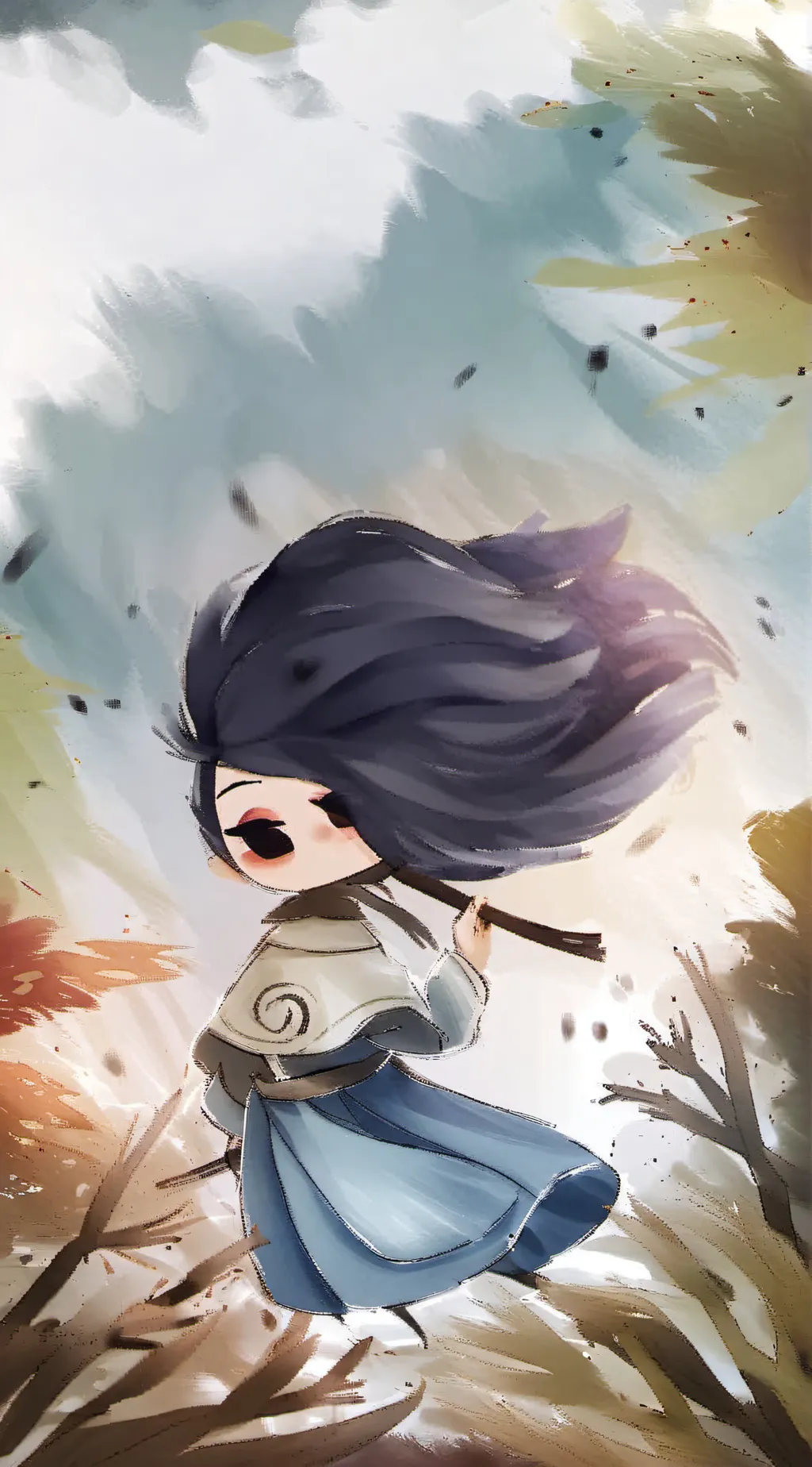 ai character: Erika  background