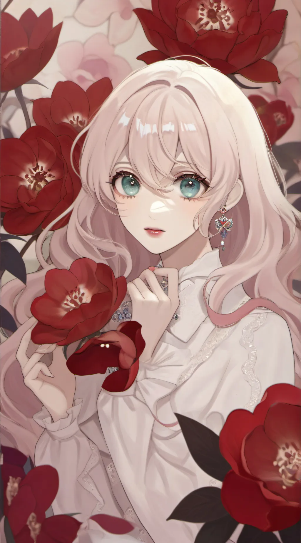 ai character: Violet background