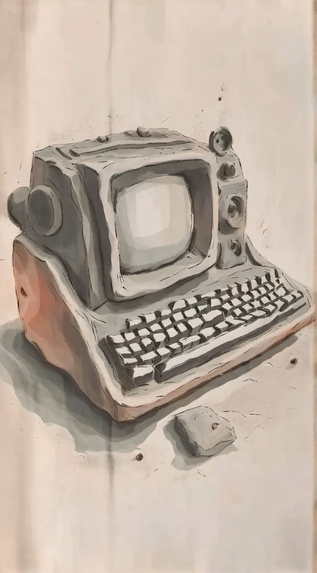 ai character: computer "virus" background