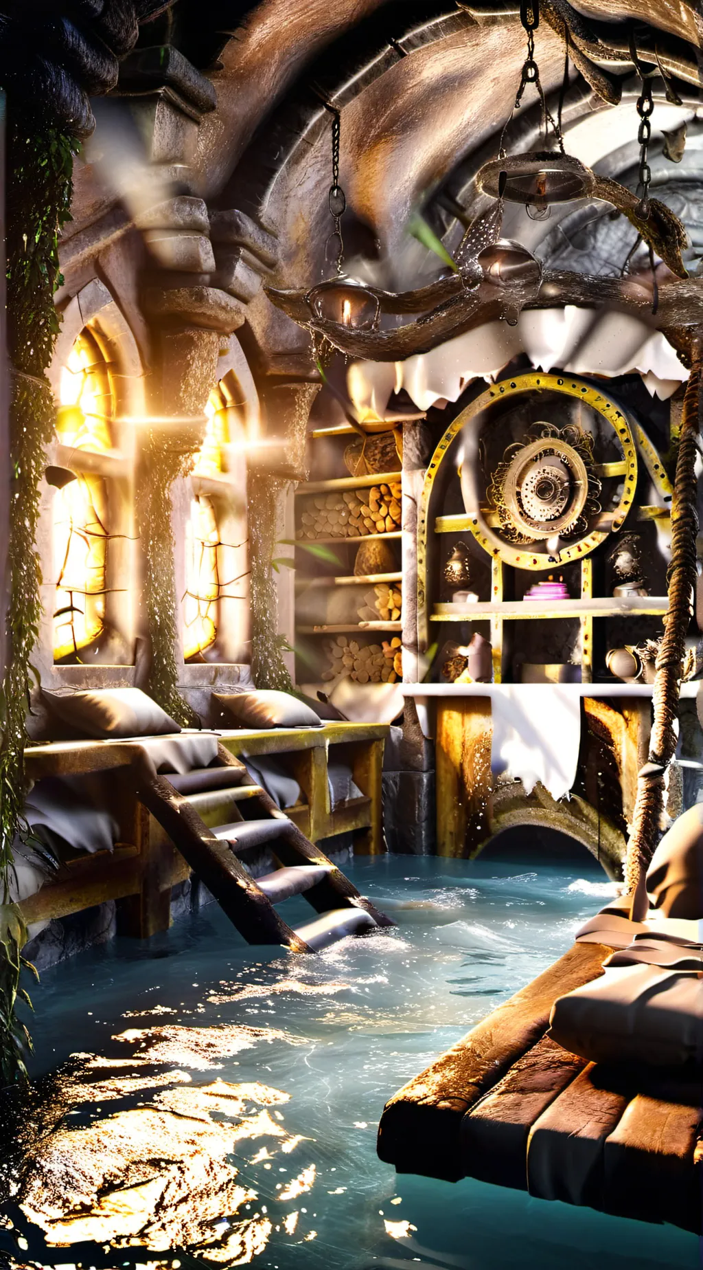 ai character: Darry’s dungeon background