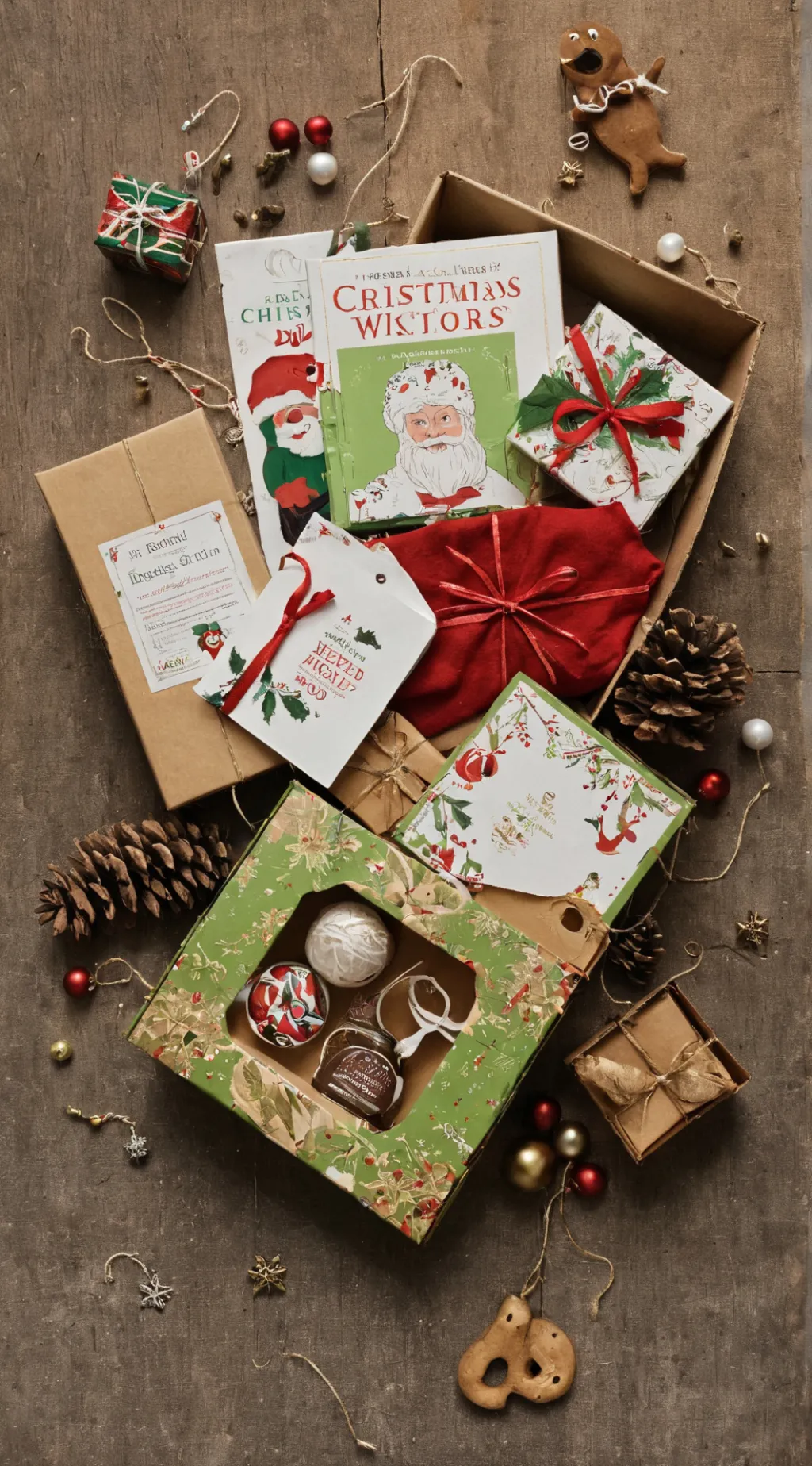 ai character: christmas cat background