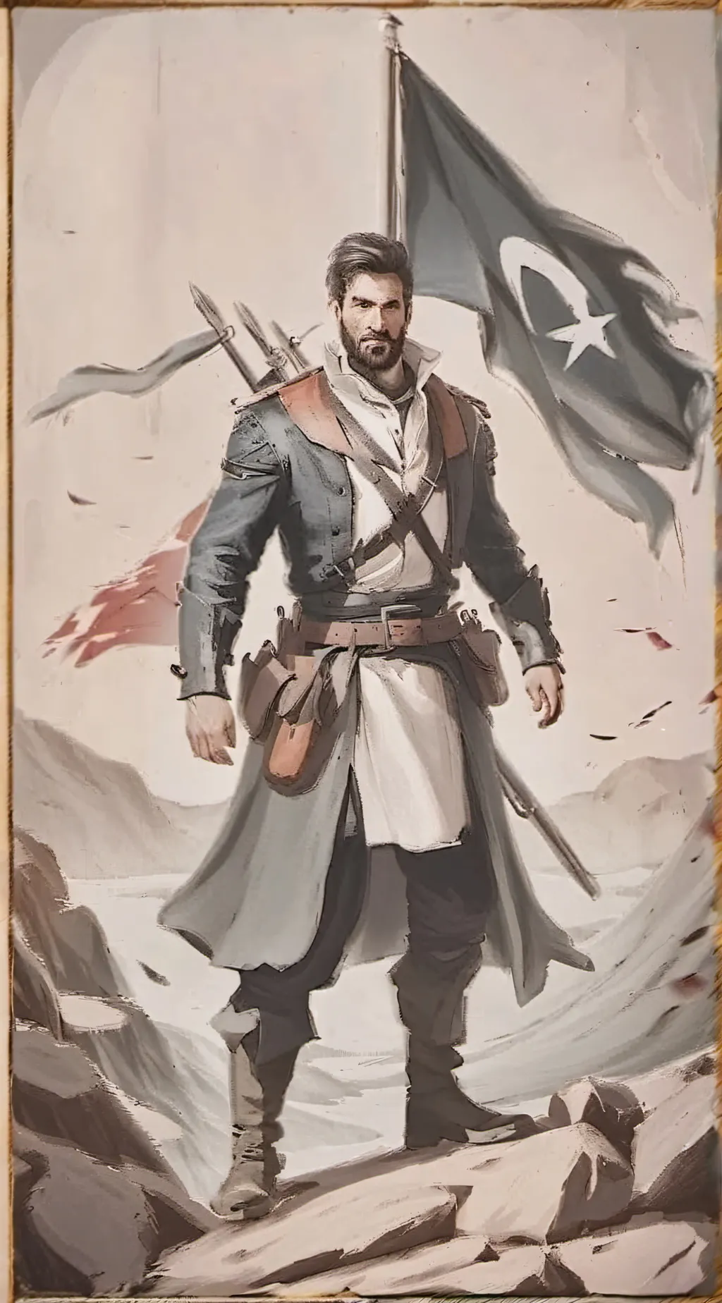 ai character: CH👁️👄👁️ background