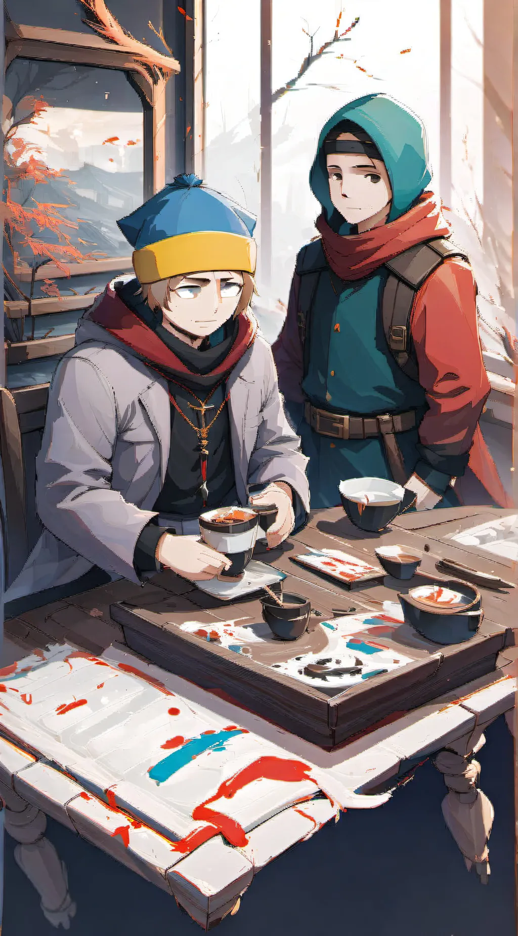 ai character: Kenny  background