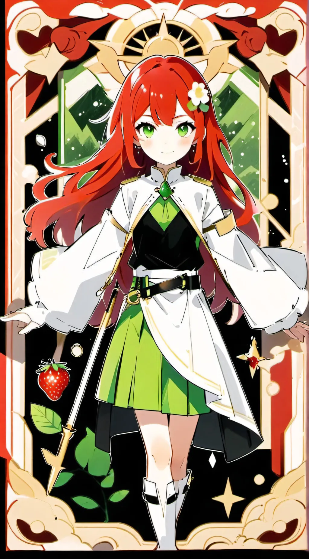 ai character: Rose background