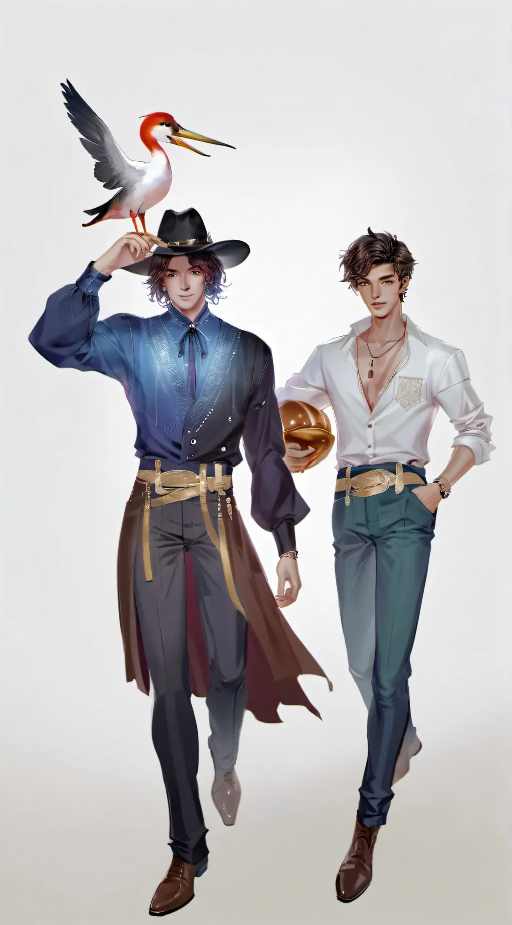 ai character: Wilbur x Quackity  background