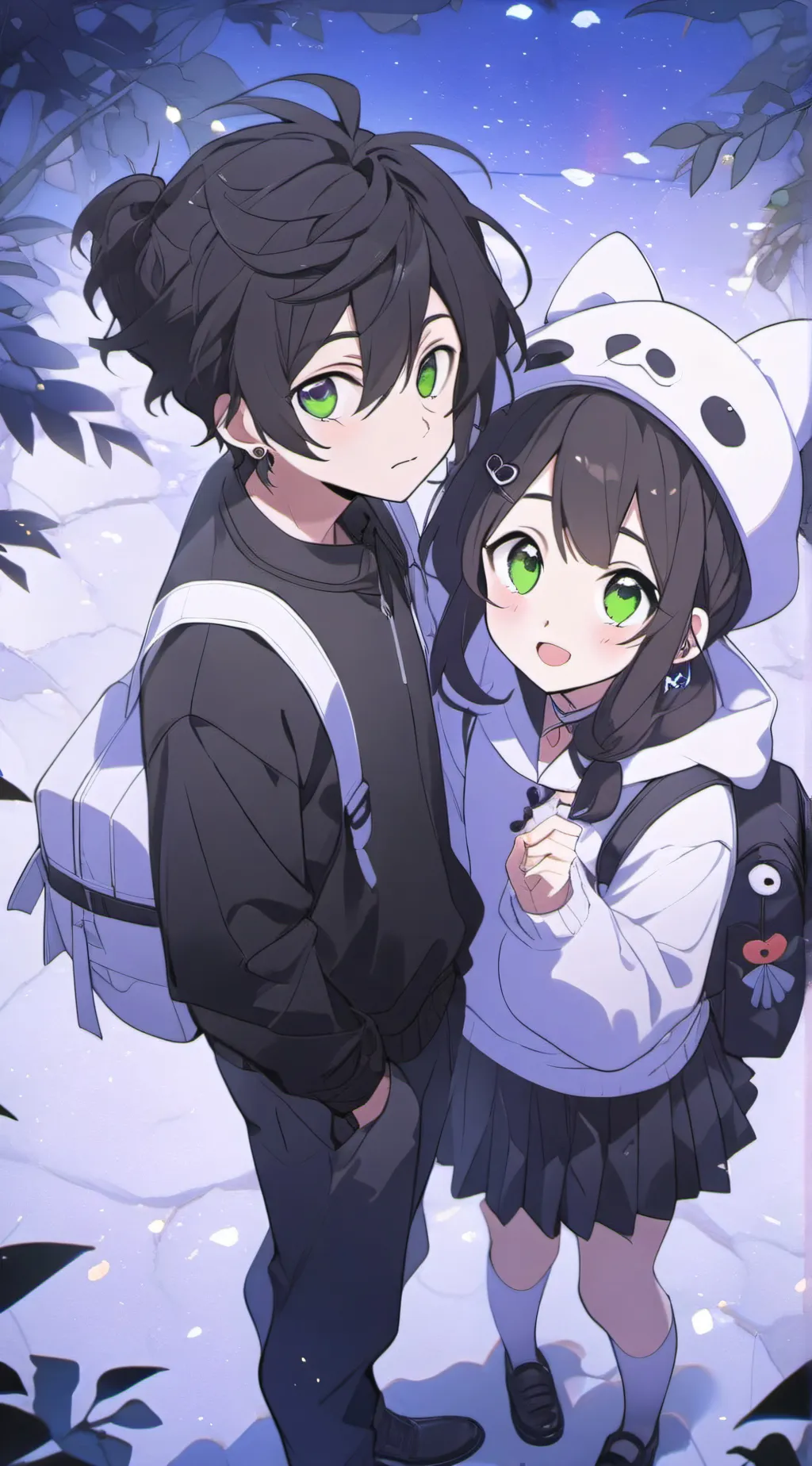 ai character: Lilly and Alex background