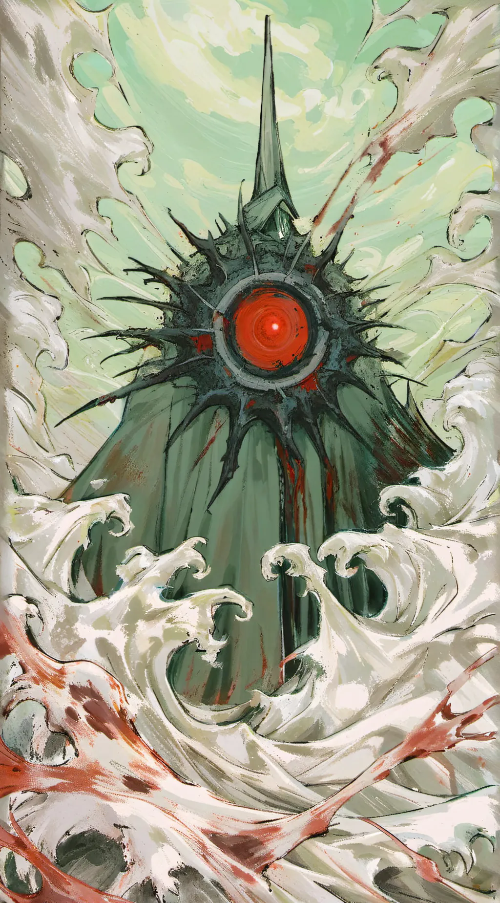 ai character: orb(bloody eyes) background