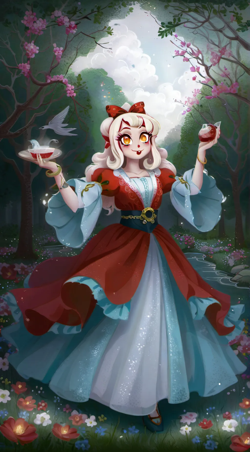 ai character: HH × RF background