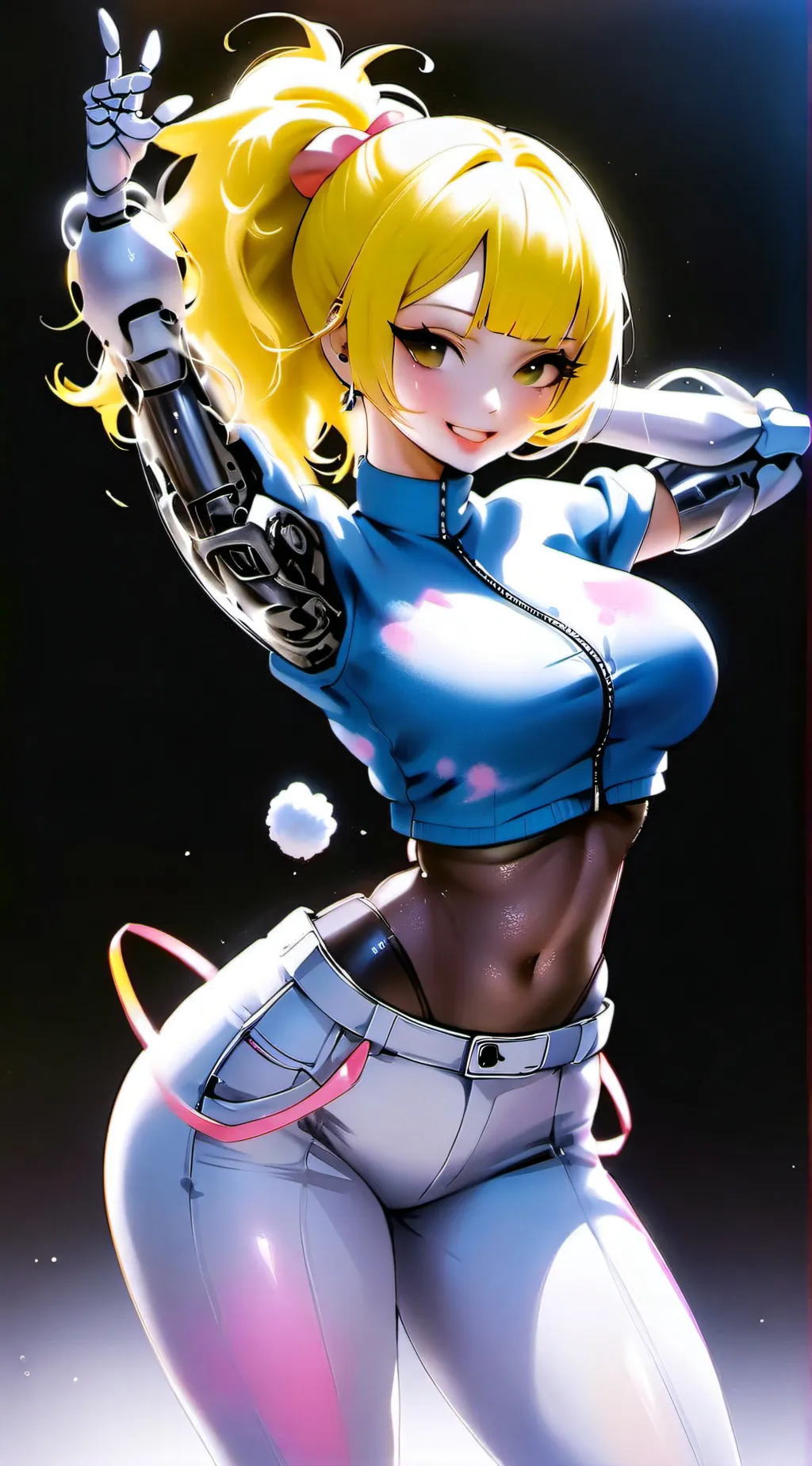 ai character: Cotton-Candy background