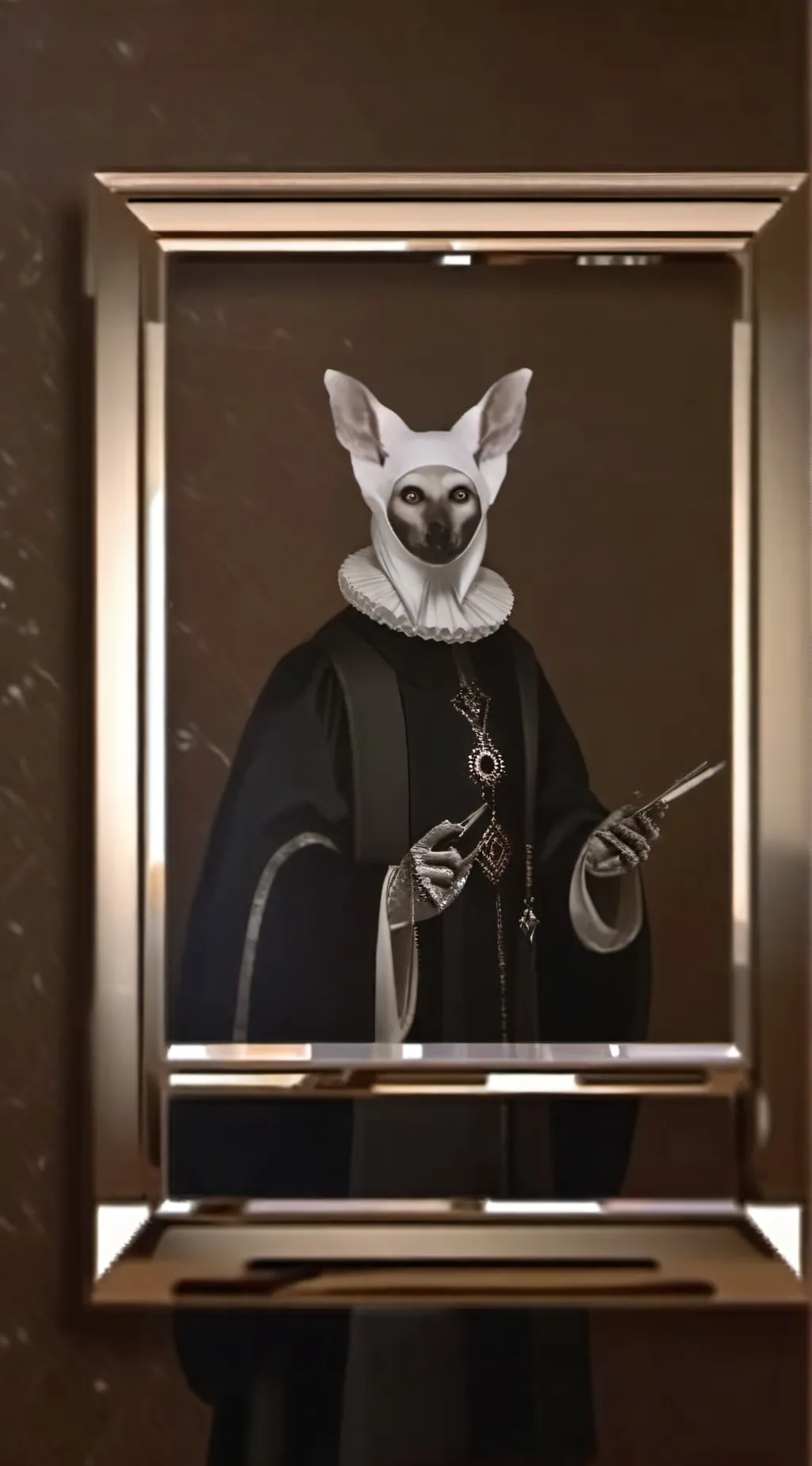 ai character: Let me in background