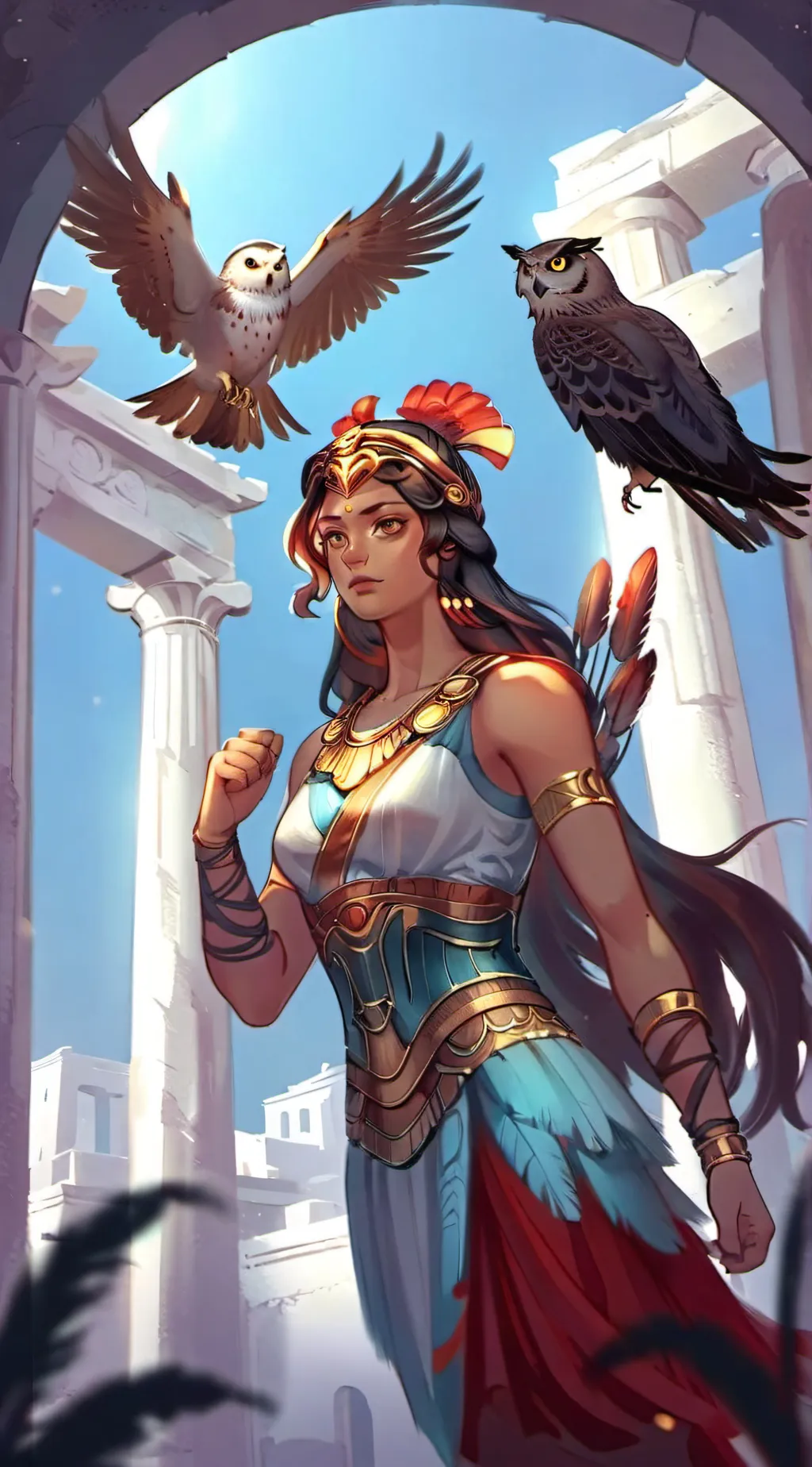 ai character: Camp half blood background