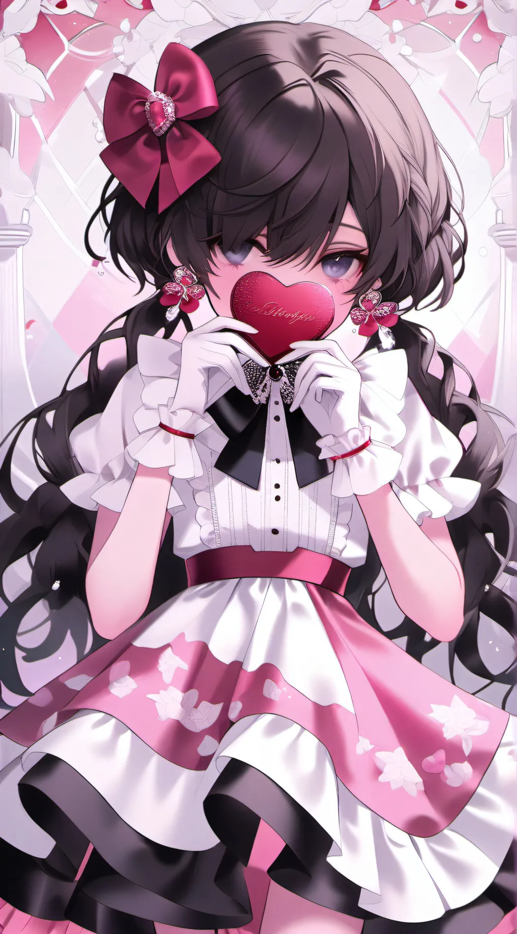 ai character: rose background