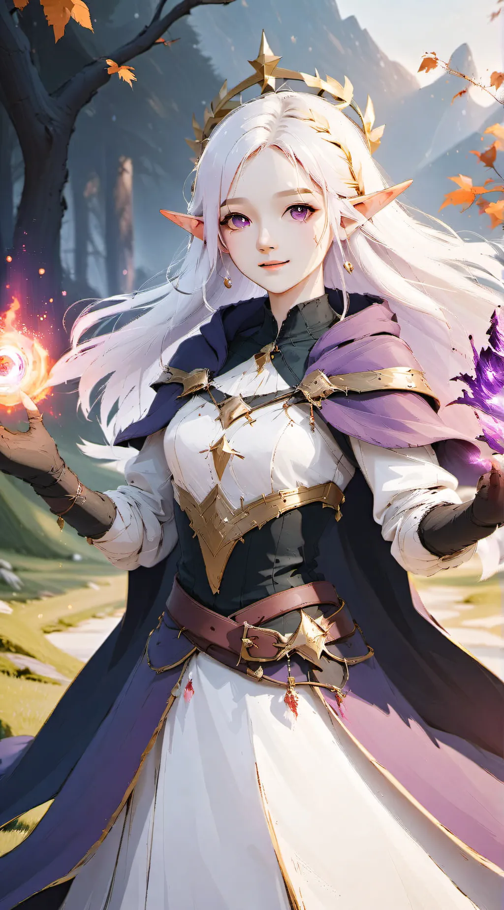 ai character: Luna Enchantress  background
