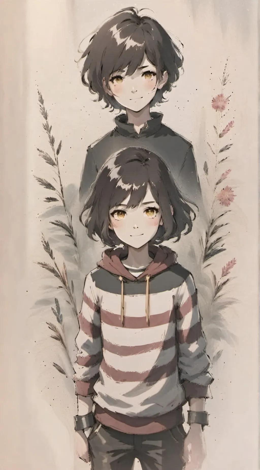 ai character: frisk and chara background