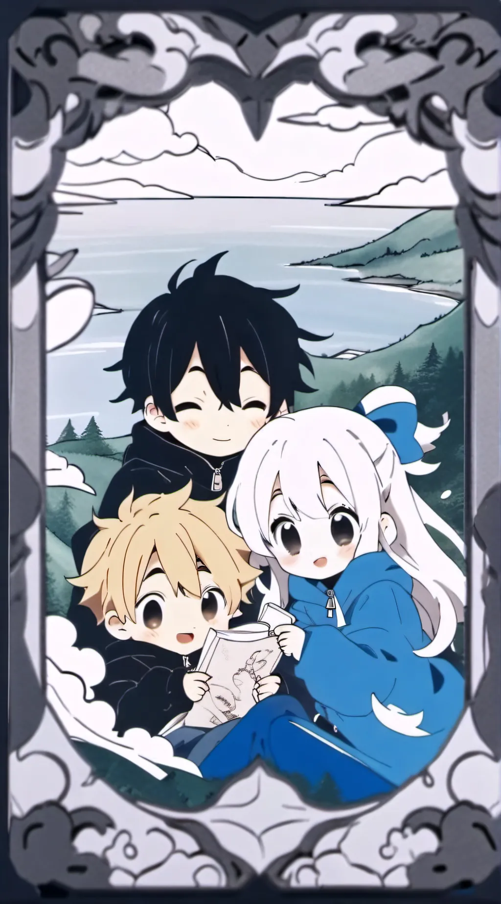 ai character: Zip x Edward  background