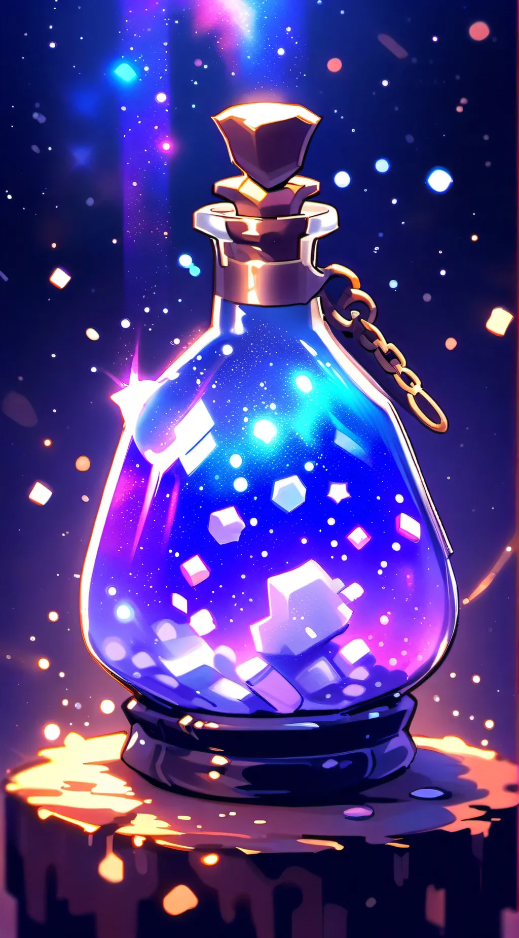 ai character: fat potion background