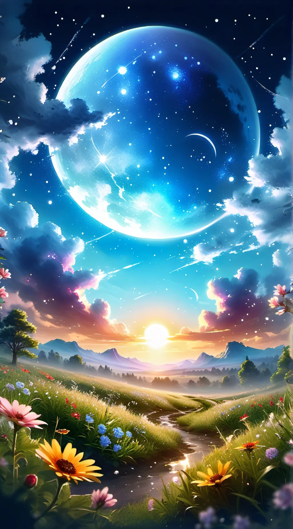 ai character: 🩷!CELEBRATING!🩷 background