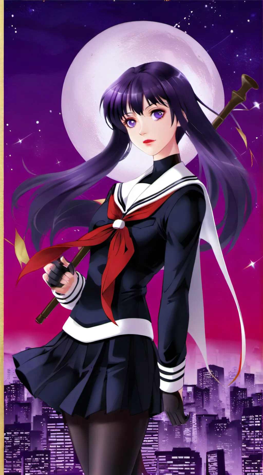 ai character: Sailor Pluto background